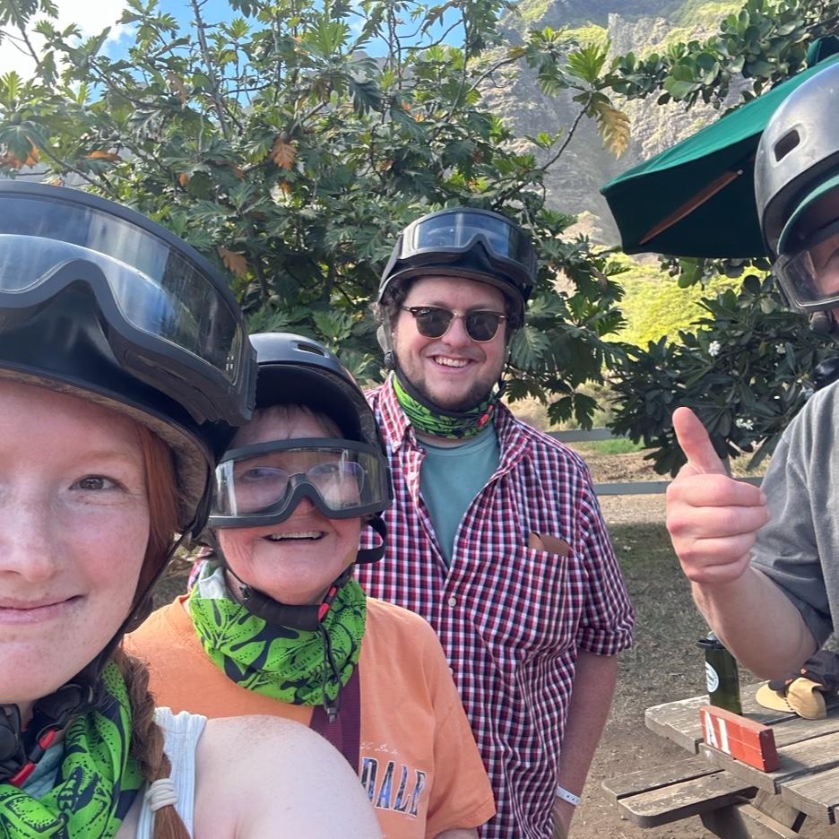 ATVing in Hawaii in October 2023.