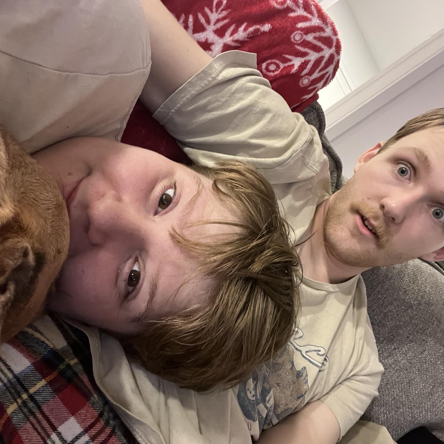 Hanging out on the couch