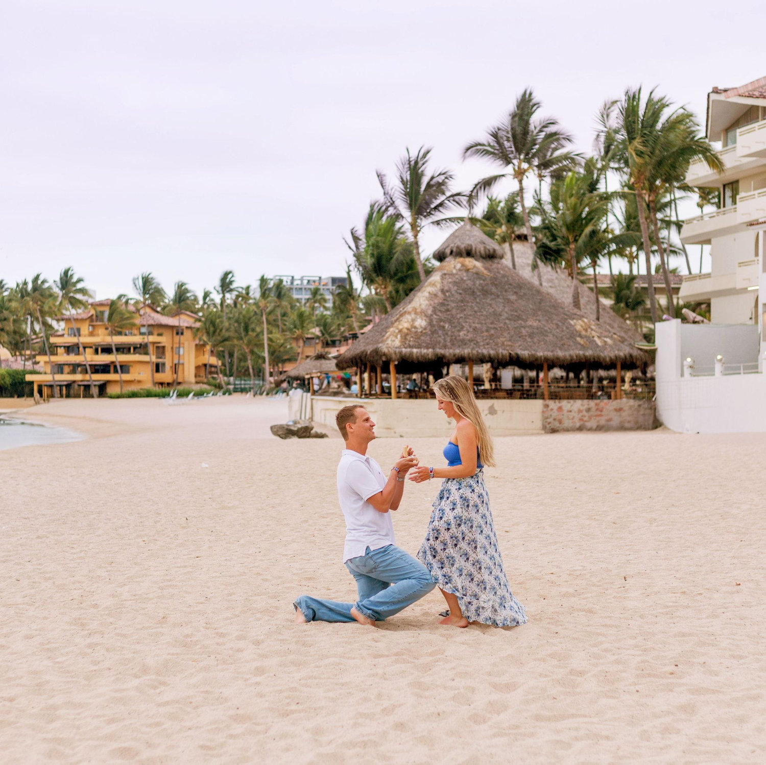Dominic proposing in Puerto Vallarta