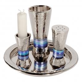 Yair Emanuel Hammered Nickel Havdallah Set