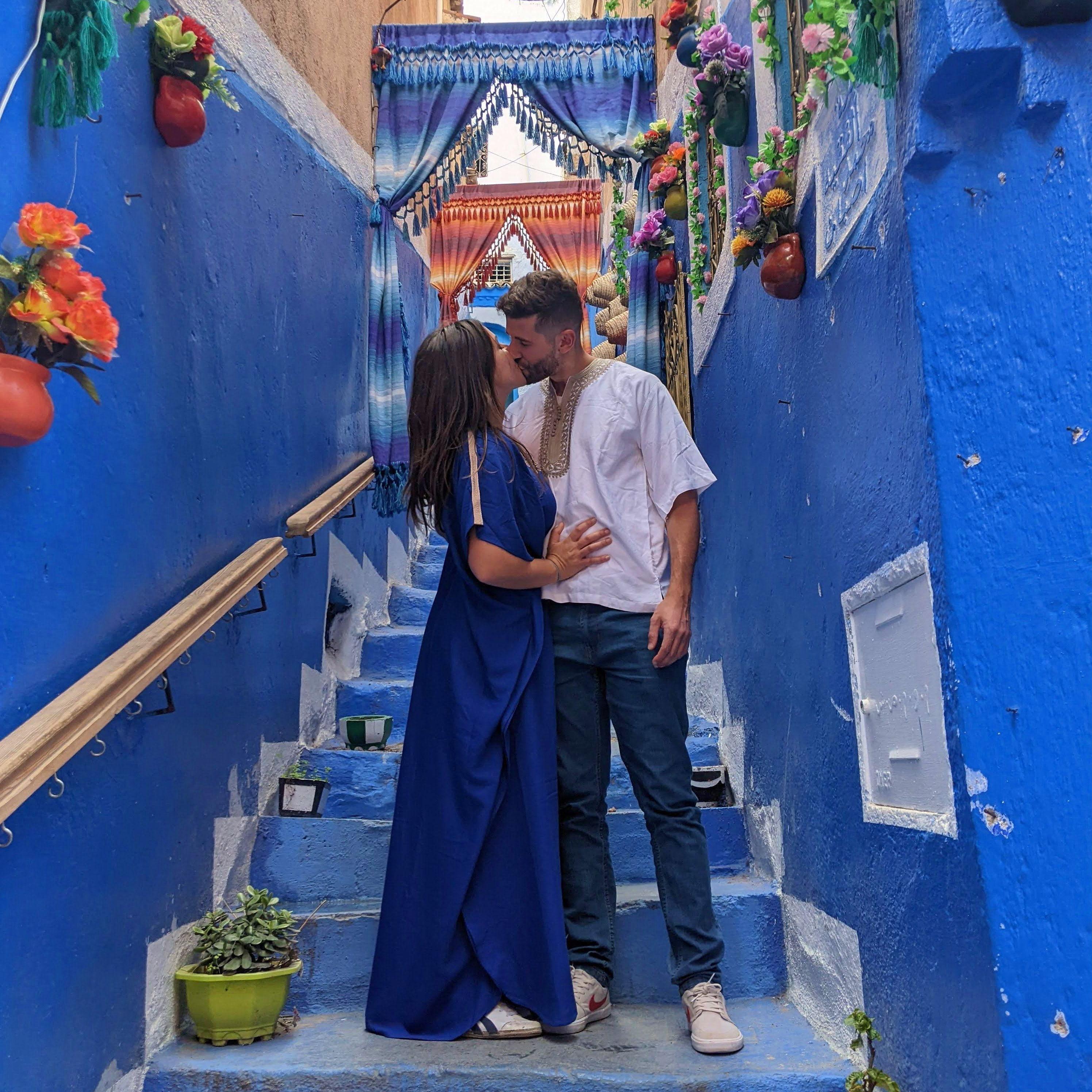 Nella città azzurra di Chefchaouen, in Marocco