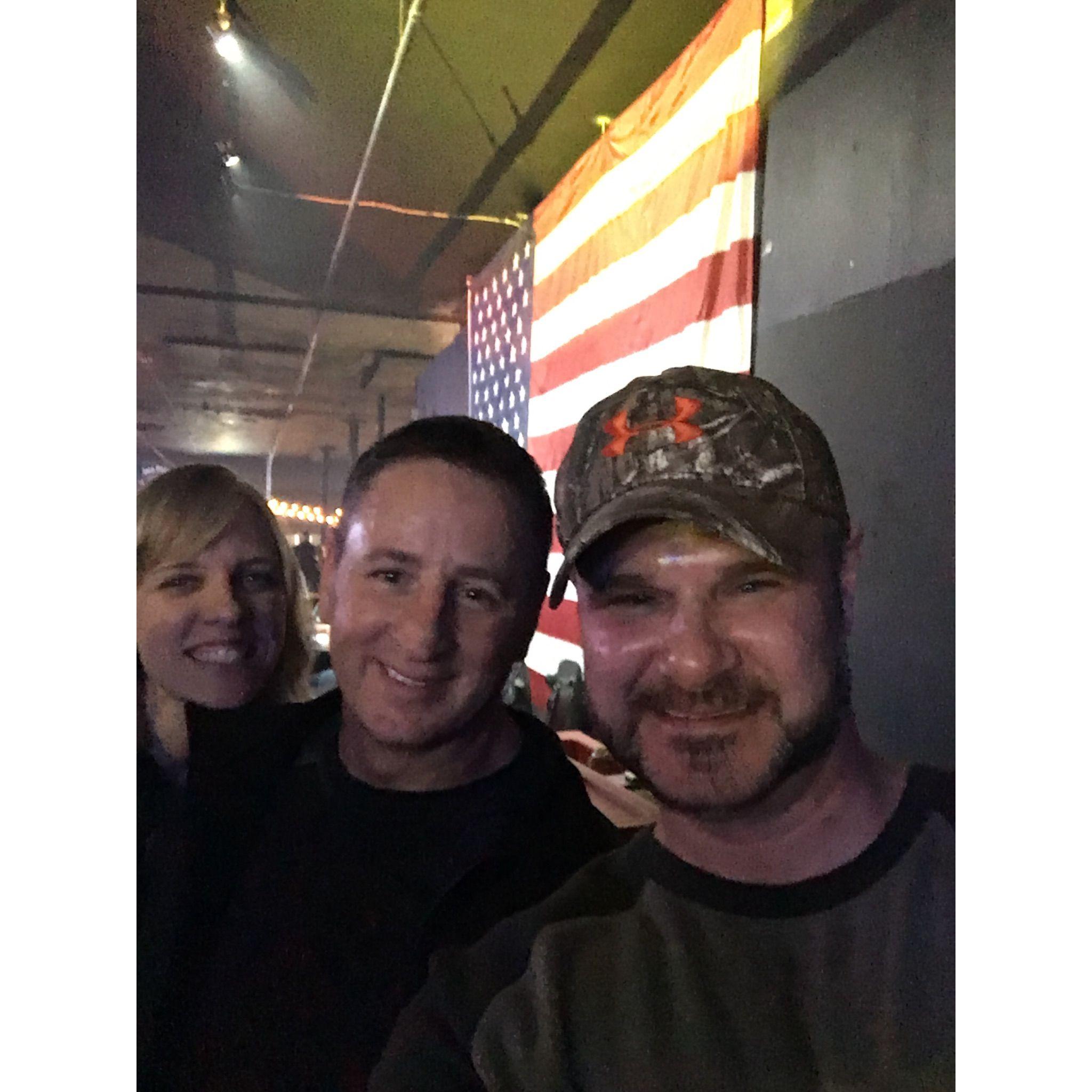 Me, Russ, and Russ's friend, Chad - date unknown.