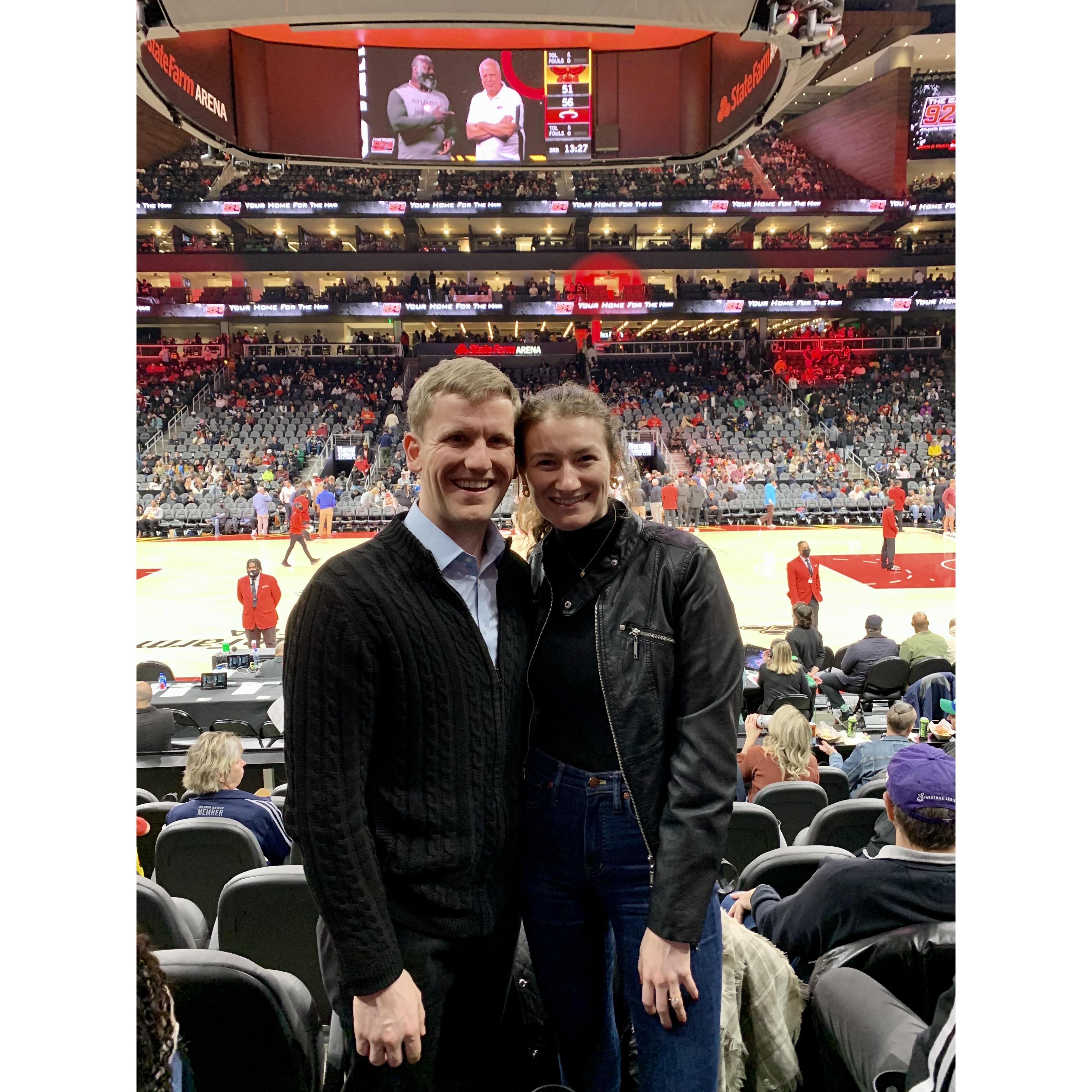 Date Night at the Atlanta Hawks Basketball Game
