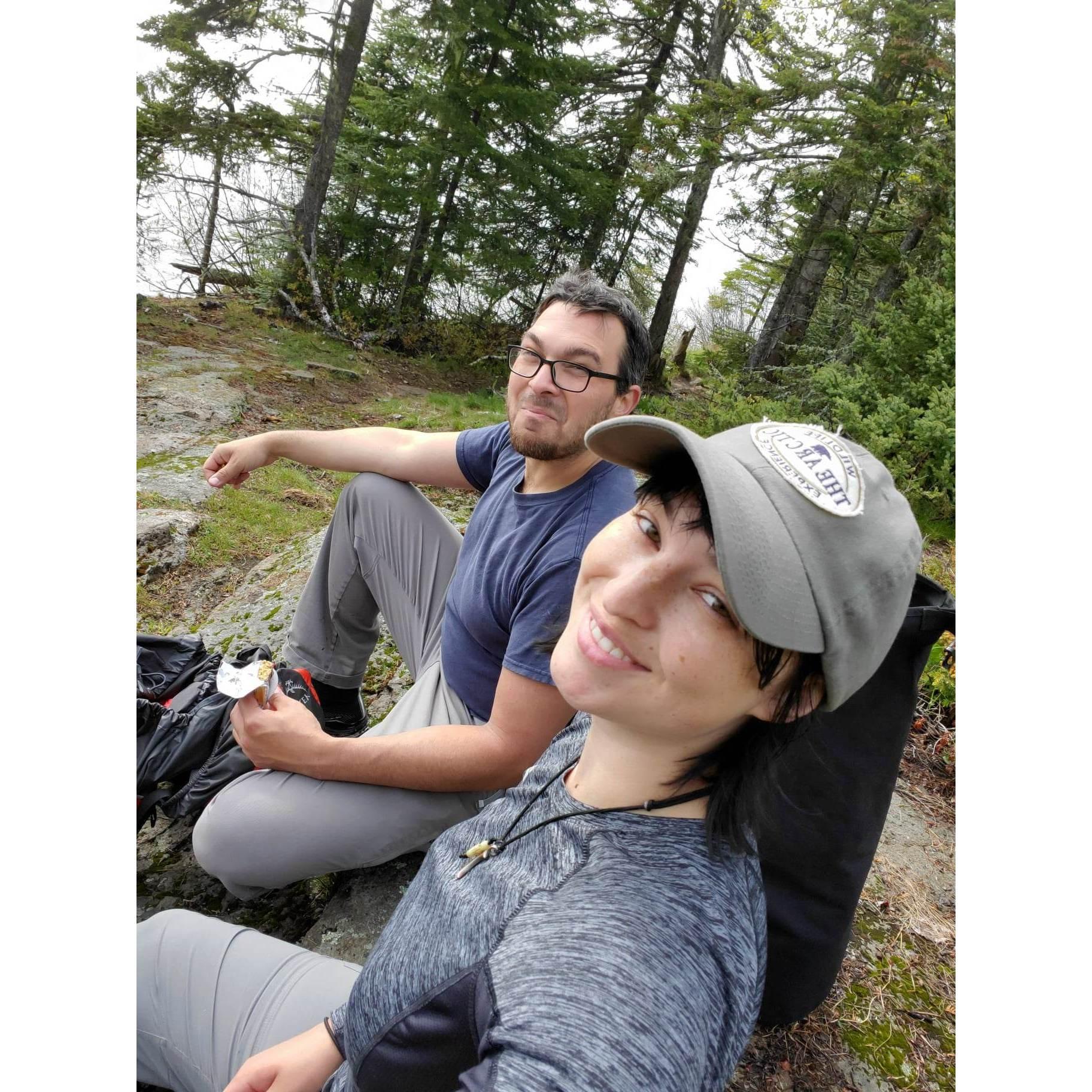 Snack break on Isle Royale