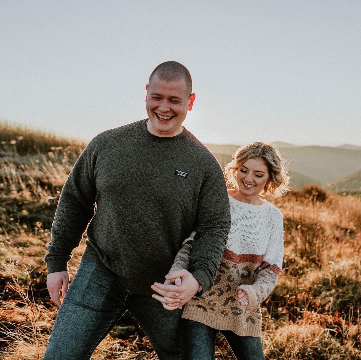 Engagement photos in Asheville, NC