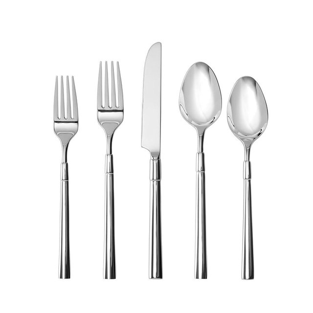 Fortessa Lloyd 18/10 Stainless Steel, 20 Piece Flatware Set (Service for 4), Silver