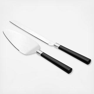 With Love Noir Cake Knife & Server Set