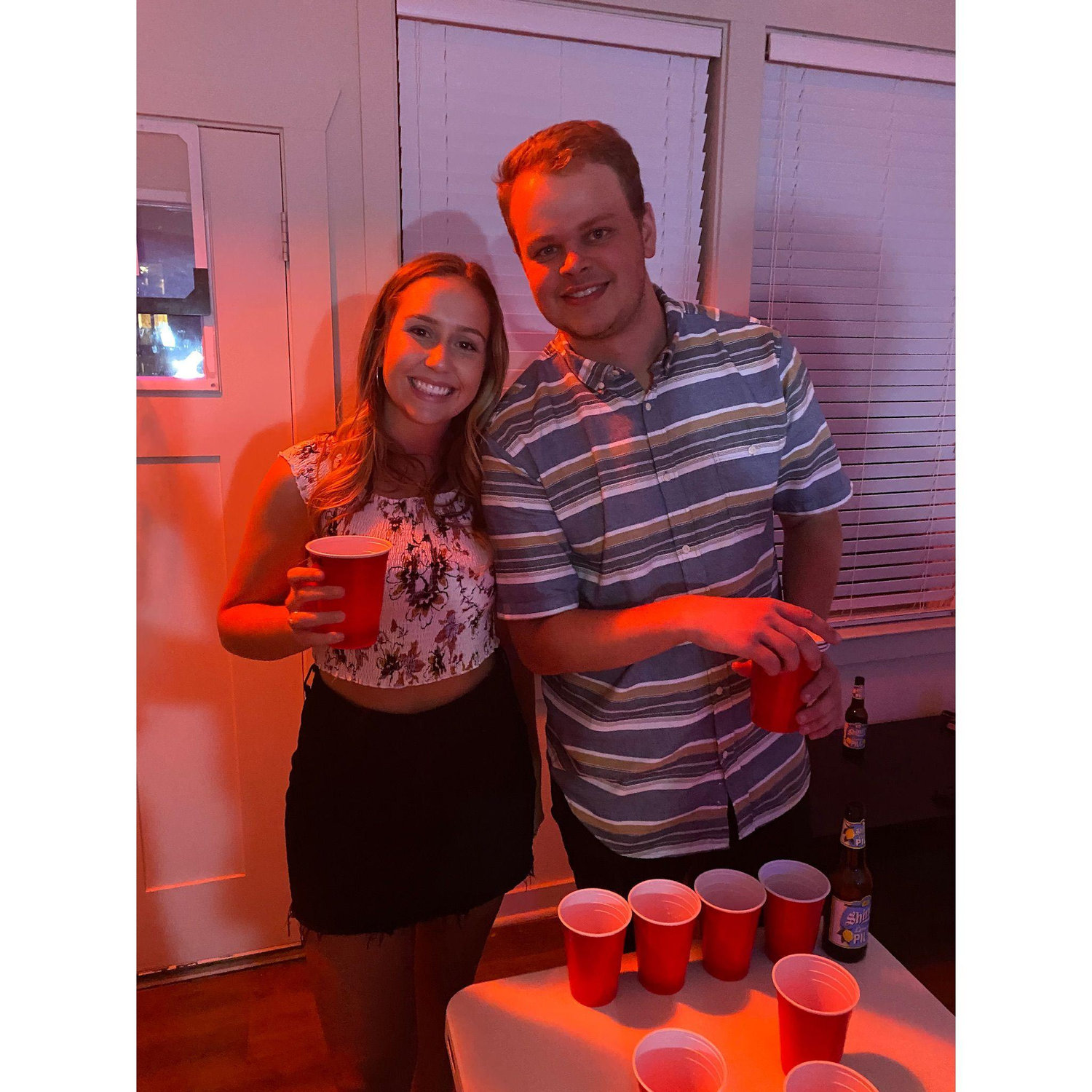 Our first photo together at Georgia's goodbye party in Fort Collins