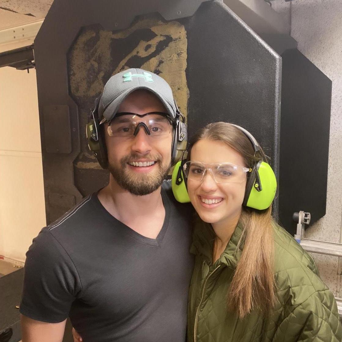 Tanner took Julia shooting for her first time!