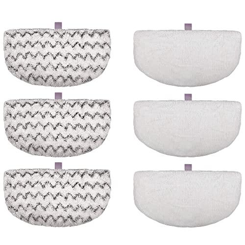 F Flammi 6 Pack Microfiber Replacement Pads for Bissell Powerfresh Steam Mop 1940 1440 2685A, 1544 Series, Model 19402 19404 19408 1940A 1940Q 1940T 1940W