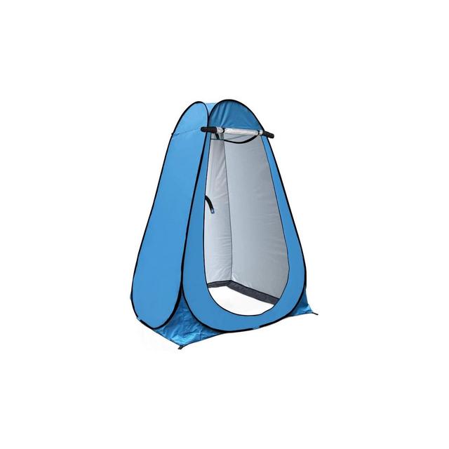 MPM 6FT Pop Up Privacy Tent Instant Shower Tent Portable Outdoor Rain Shelter, Camp Toilet, Dressing Changing Room with Carry Bag blue