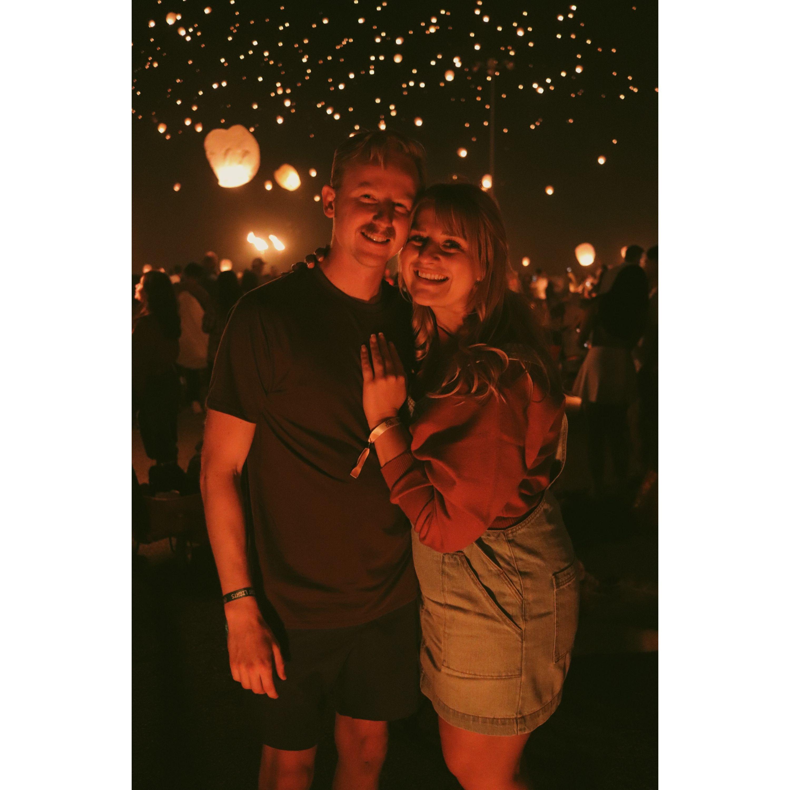 Surprise date night at a lantern festival!
