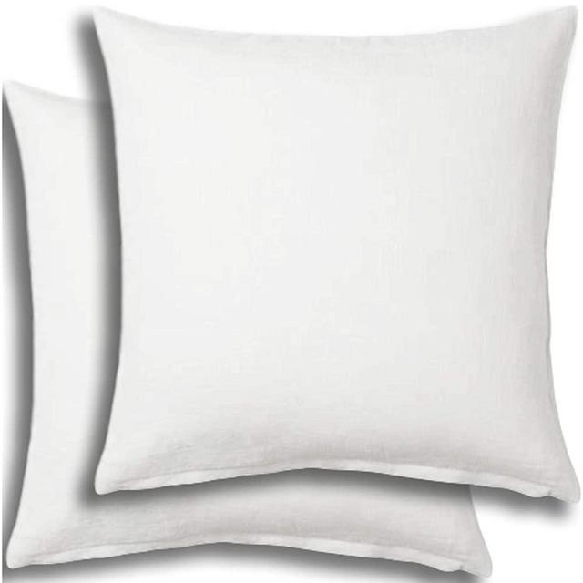 Set of 2 - Pillow Insert 26x26 Decorative Throw Pillow Inserts - Euro Sham Stuffer for Sofa Bed Couch Square White Form 2 Pack - Hypoallergenic Machine Washable and Dry Polyester - Made in USA