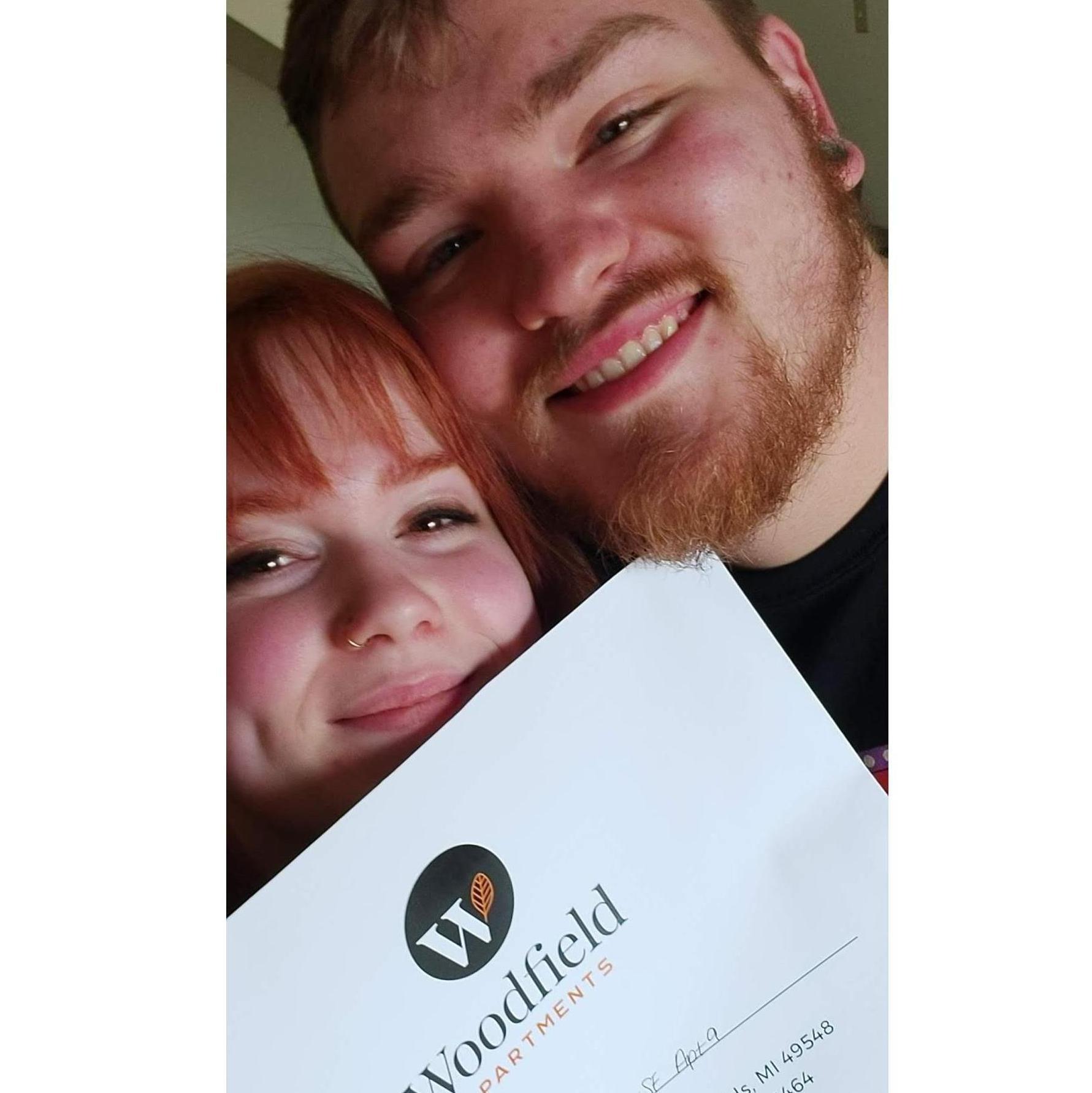 Moving into our apartment together!