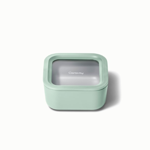 Non-Stick Ceramic-Coated Small Glass Container | Mist