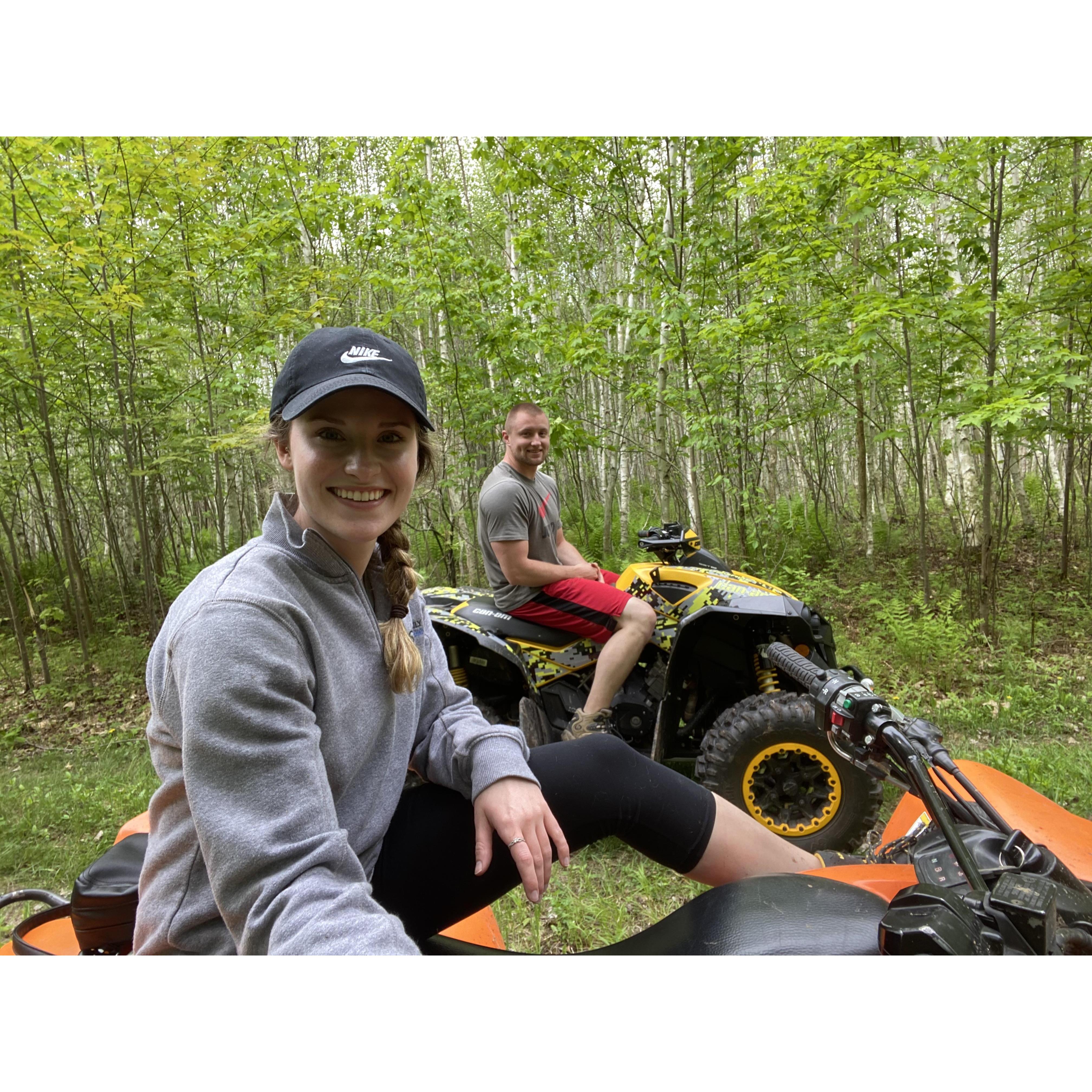 Riding ATV's up north is one of our favorite activities - 2020