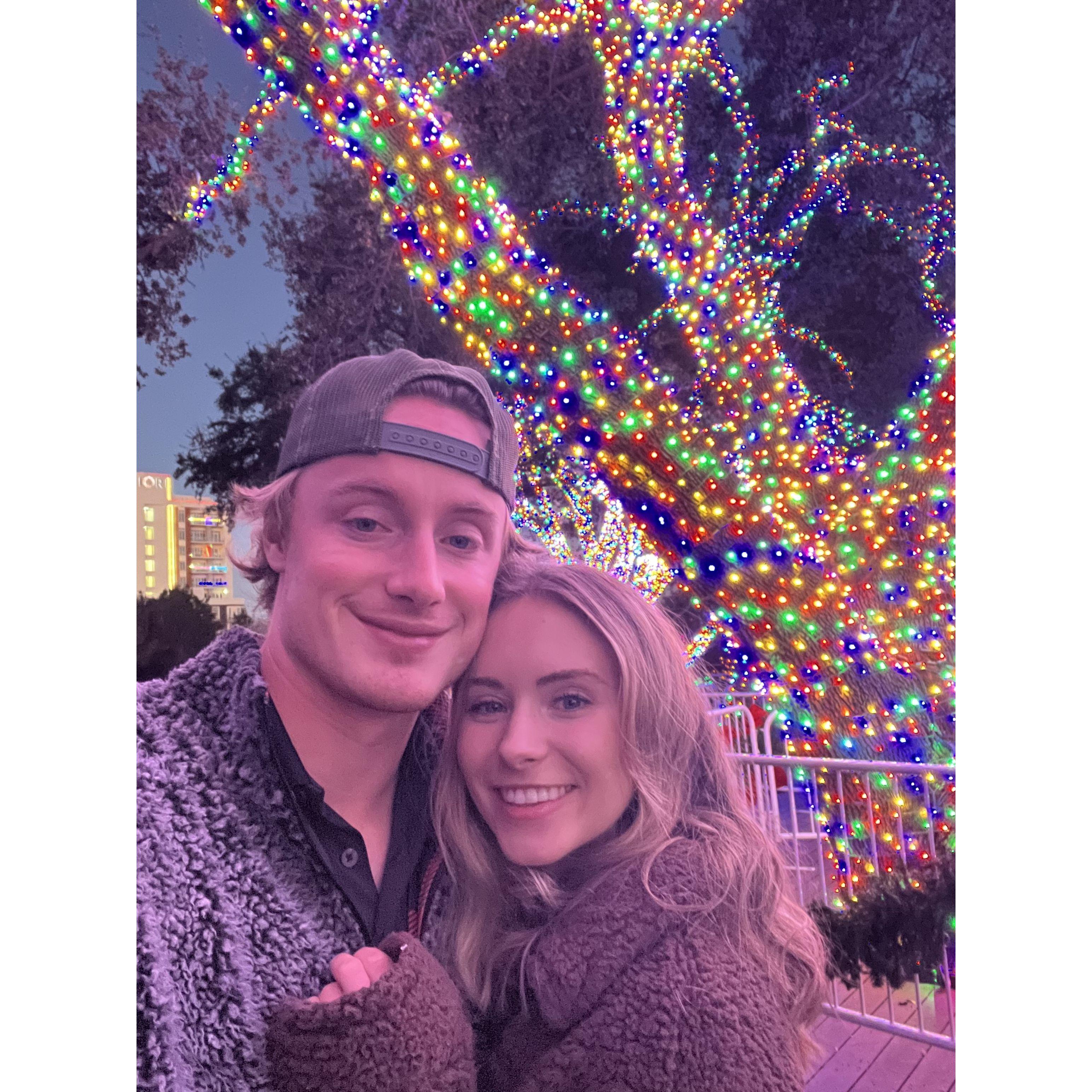 Taylor loves to go see Christmas lights!