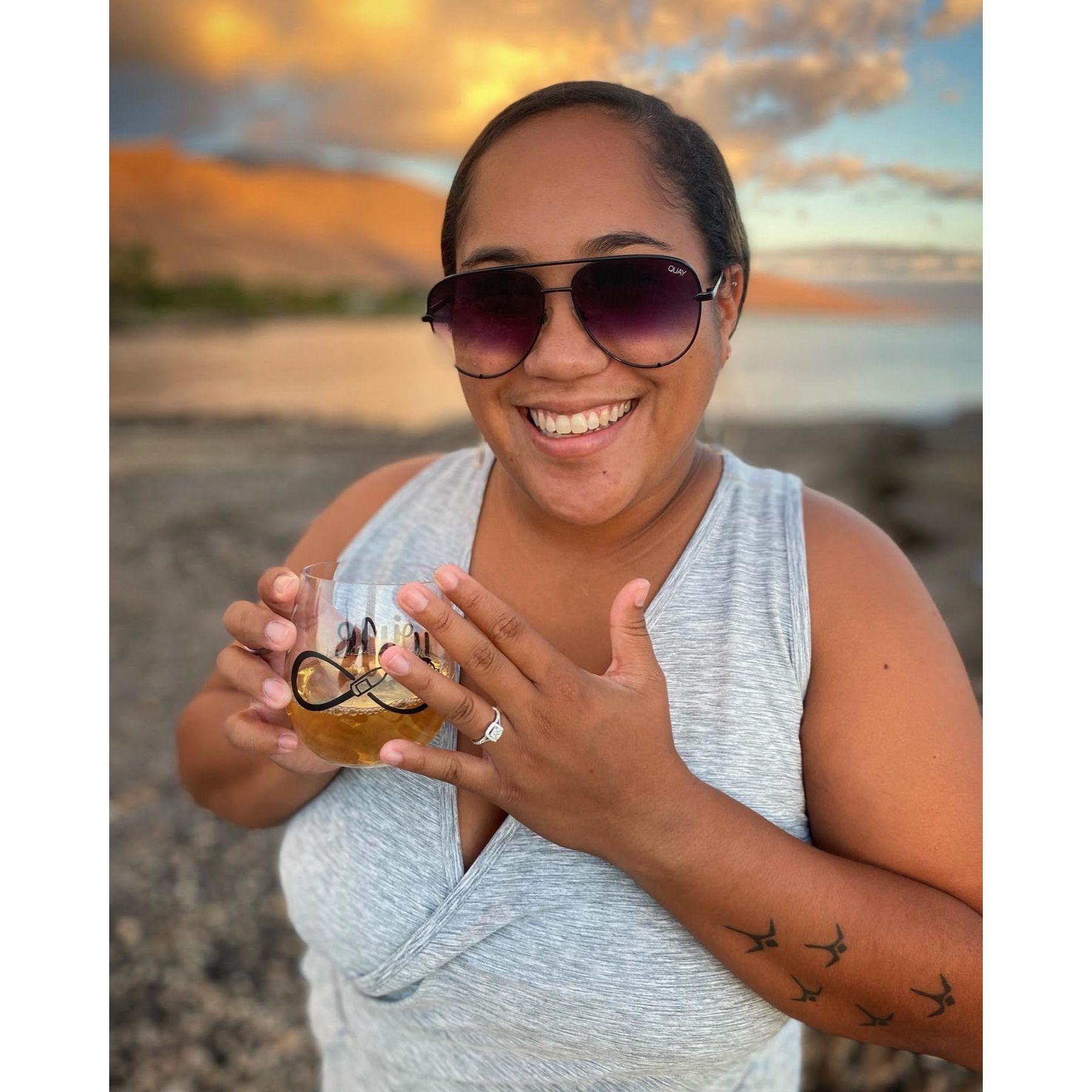 Lindsey proposed at Olowalu landing on 10/29/2021. This is Lithe's favorite place in the world.