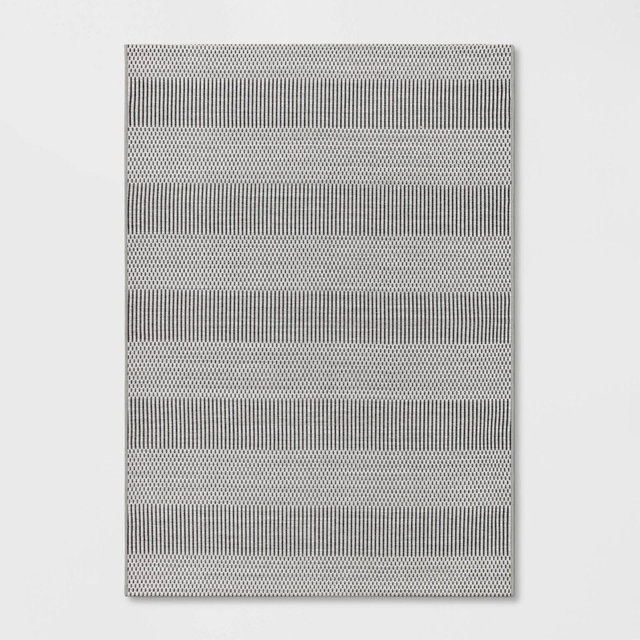 5' x 7' Outdoor Rug Geo Weave Gray - Project 62™