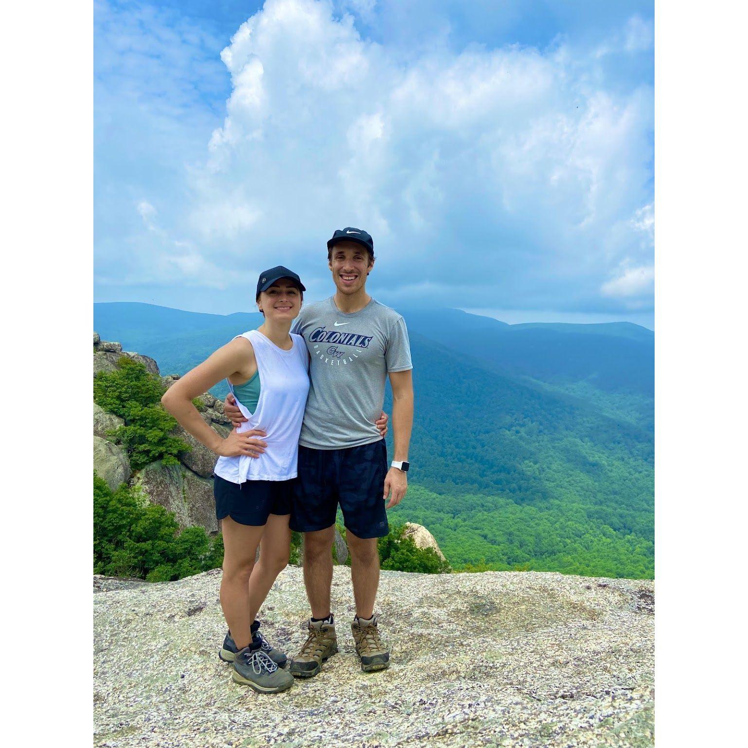 On top of Old Rag, Shenandoah, VA. This hike was exhausting but worth the views.
