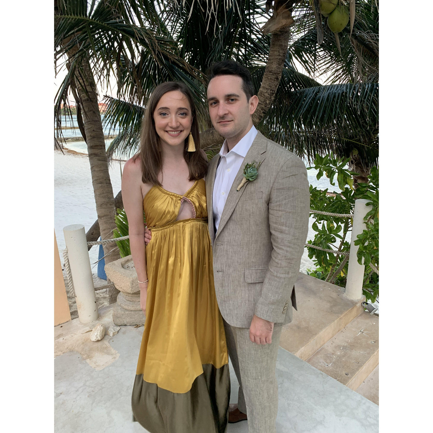 Our first international travel together- To the Springer's wedding in beautiful Yucatan Mexico