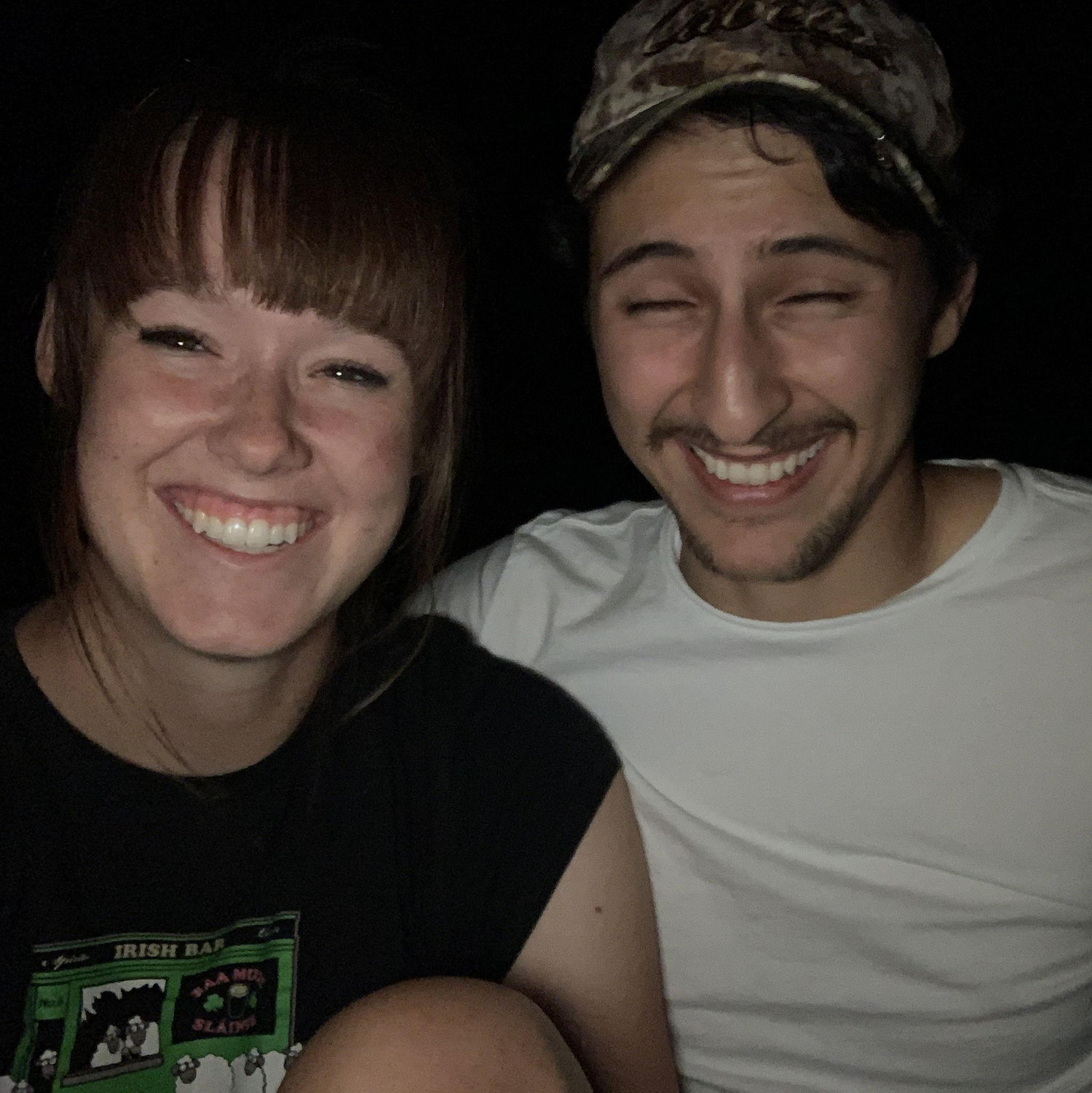 Our first photo together