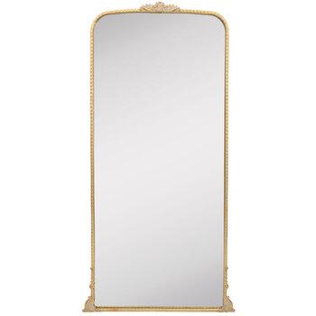 Antique Gold Ornate Metal Wall Mirror