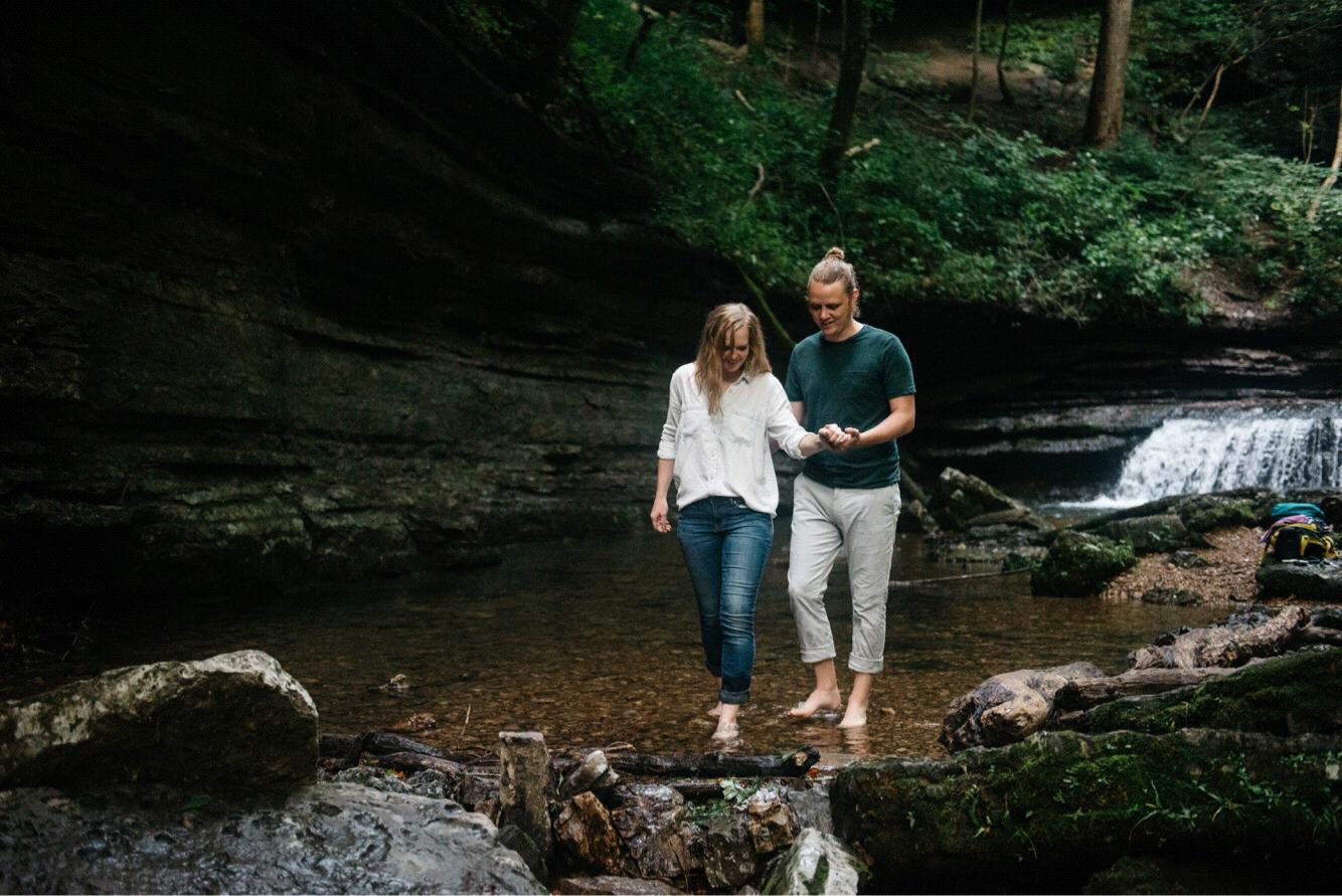 Christian is always there to lend a steady hand. Machine Falls, 2018