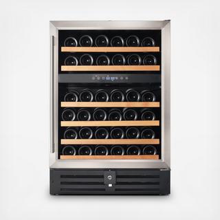 Dual Zone Under Counter Wine Fridge, 46 Bottle