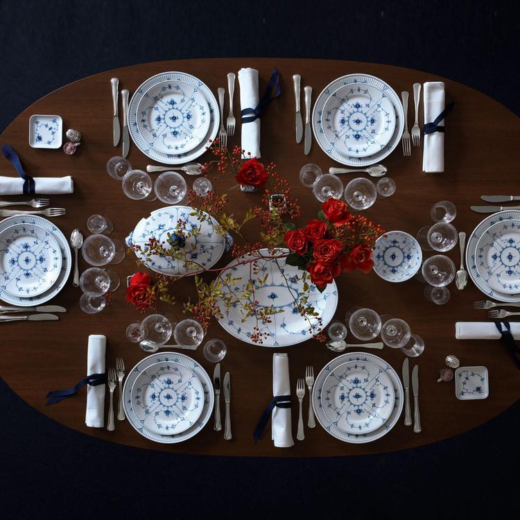 Royal Copenhagen, Blue Fluted Plain Dinner Plate | Zola