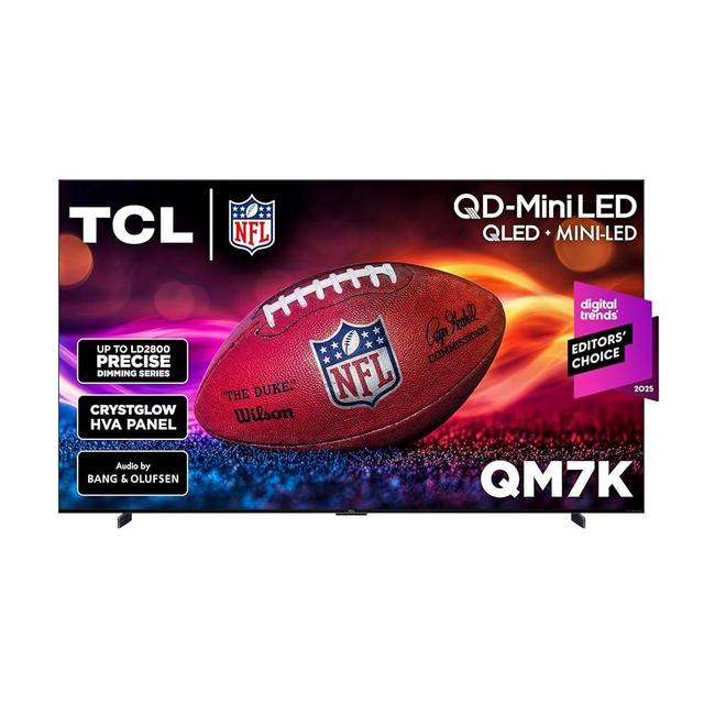 TCL 98 Inch Class QM7K Series | Mini LED QLED 4K HDR | 98QM7K, 2025 Model | 120HZ-144HZ Anti Reflective Screen Smart Google TV Dolby Atmos Onkyo Audio | Voice Remote Alexa Gaming Streaming Television
