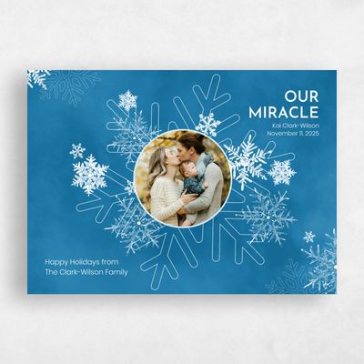 Blue Holiday Card - Zeigler Photo