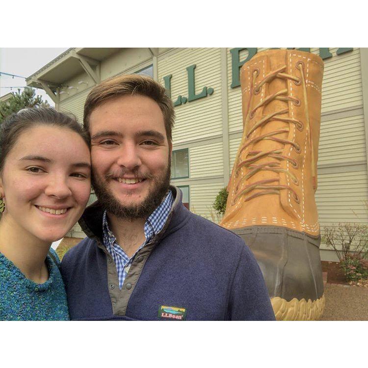 Our first time at L.L. Bean together.