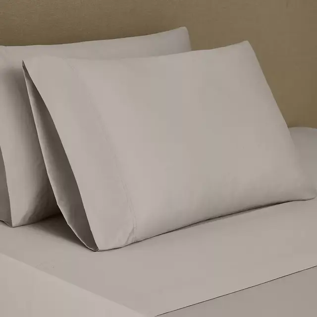 NESTWELL 500 PIMA SOLID KING PILLOWCASE DOVE