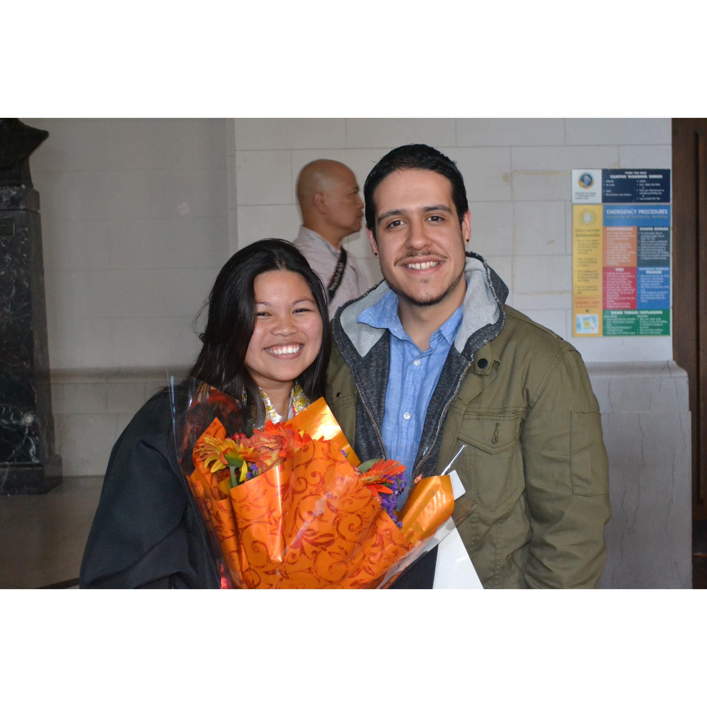 Our very first photo together! Circa 2013.