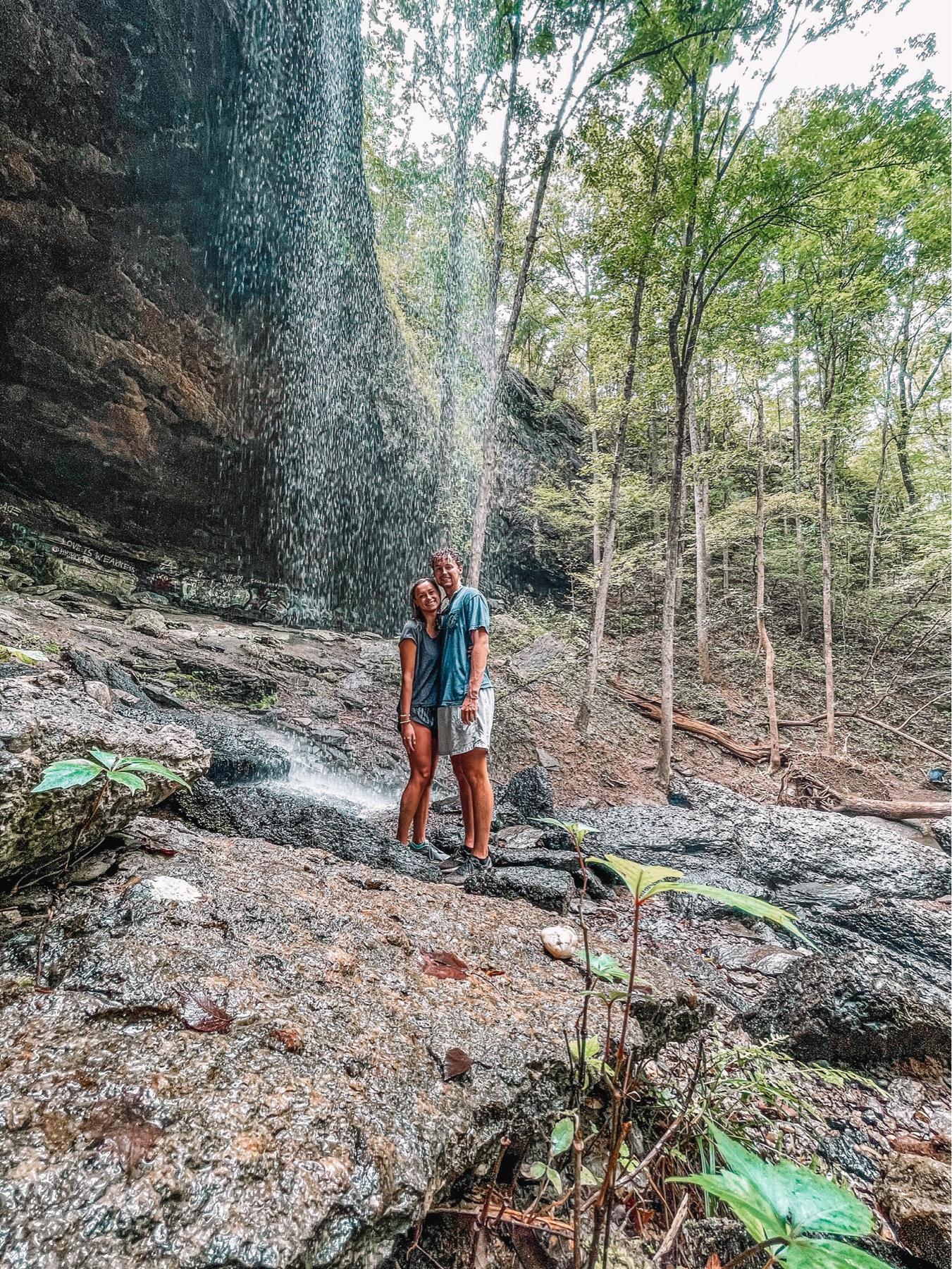 Hiked to a waterfall in Montevallo, Al