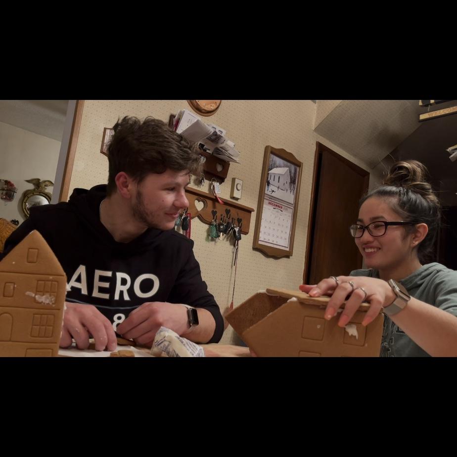 Our attempt of making gingerbread houses