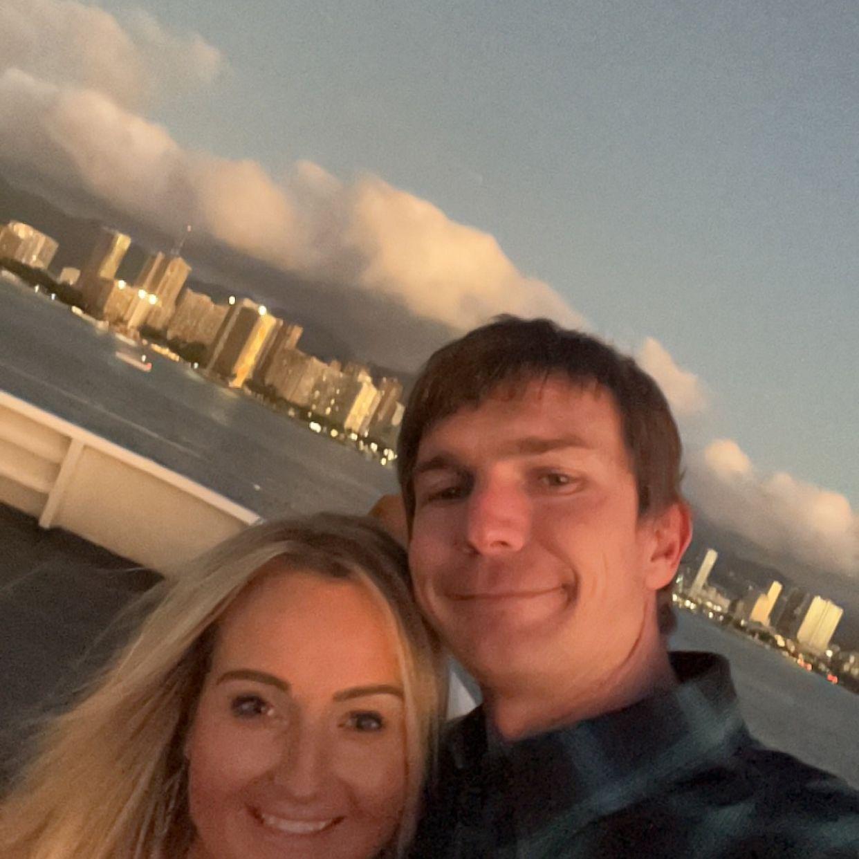 Sunset cruise in Honolulu.