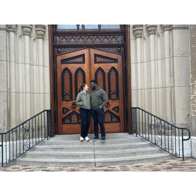 Back in Indiana for Christmas, so we stopped by Notre Dame!