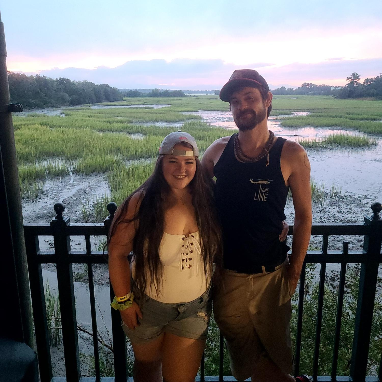 One of our first dates at a Riverdogs game!