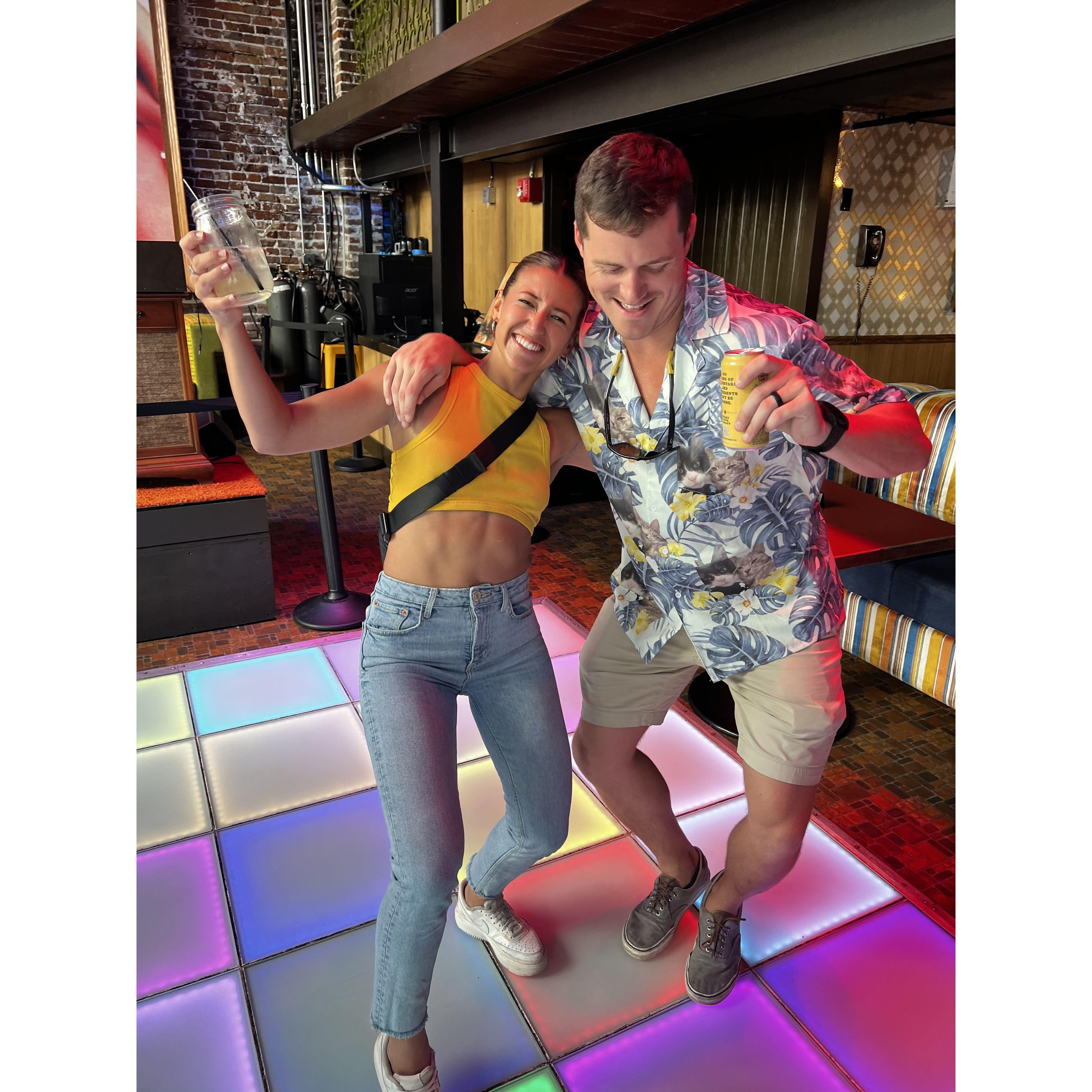 Catch us on the dance floor ... always