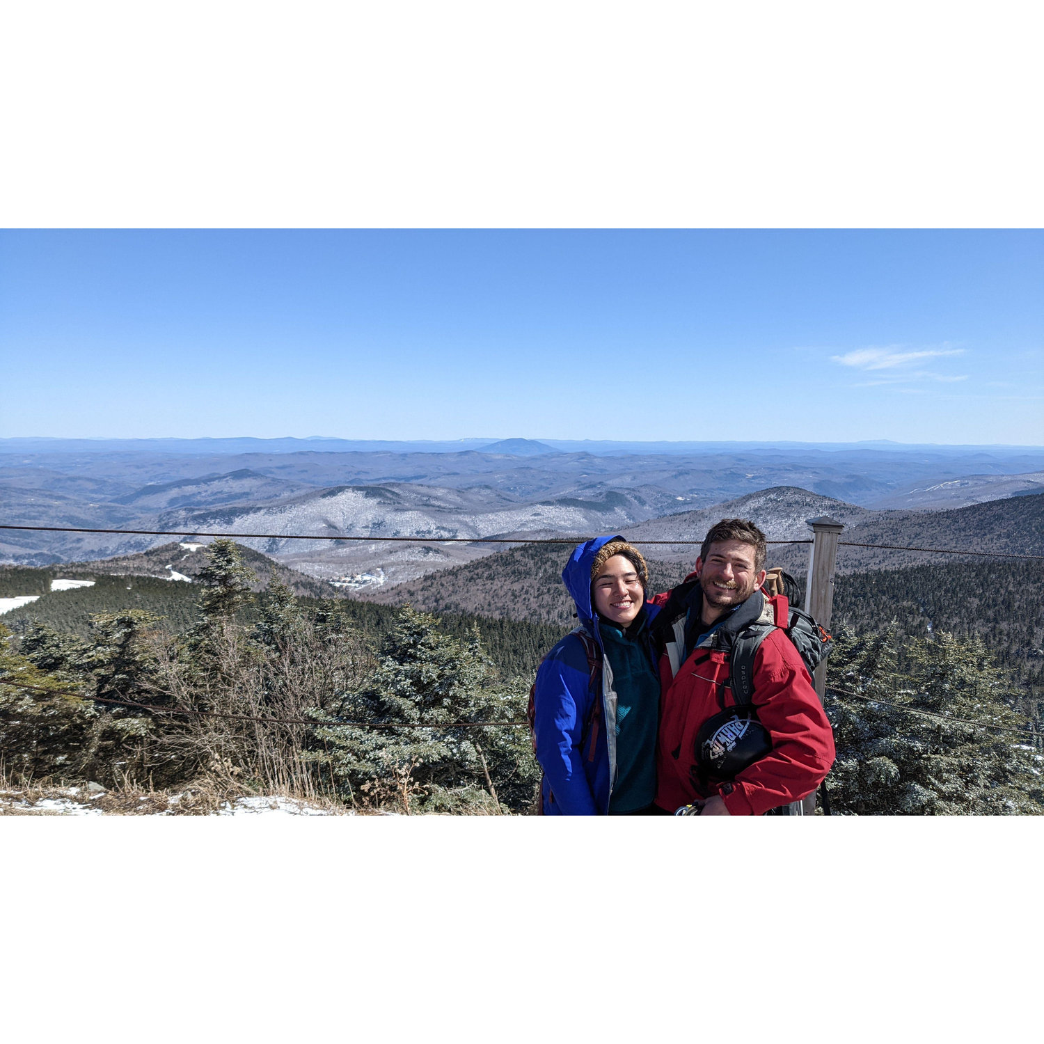 Our "first" snowboarding trip. Thea wasn't a rider yet so she hiked up the backside of Killington to meet Ben at the top.