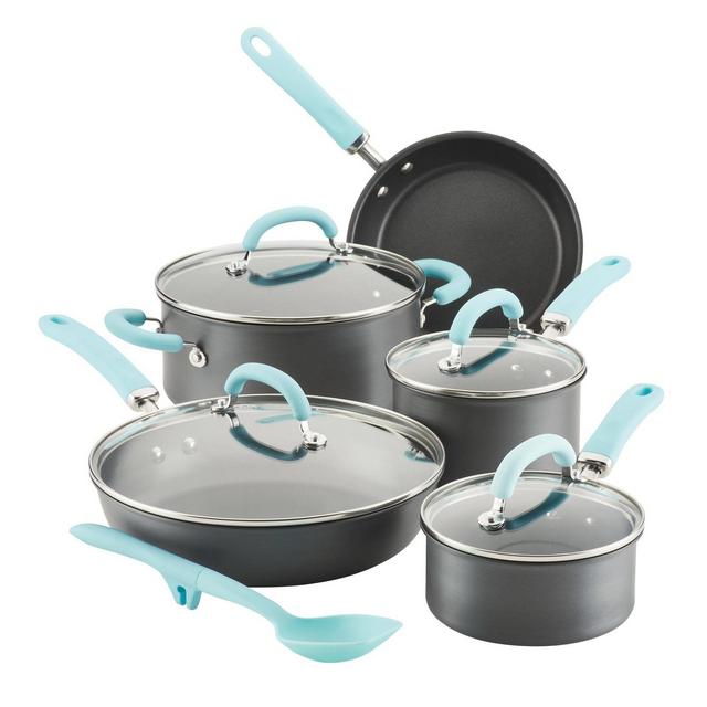 Rachael Ray Hard Enamel Nonstick 14 Piece Cookware Set - The Peppermill