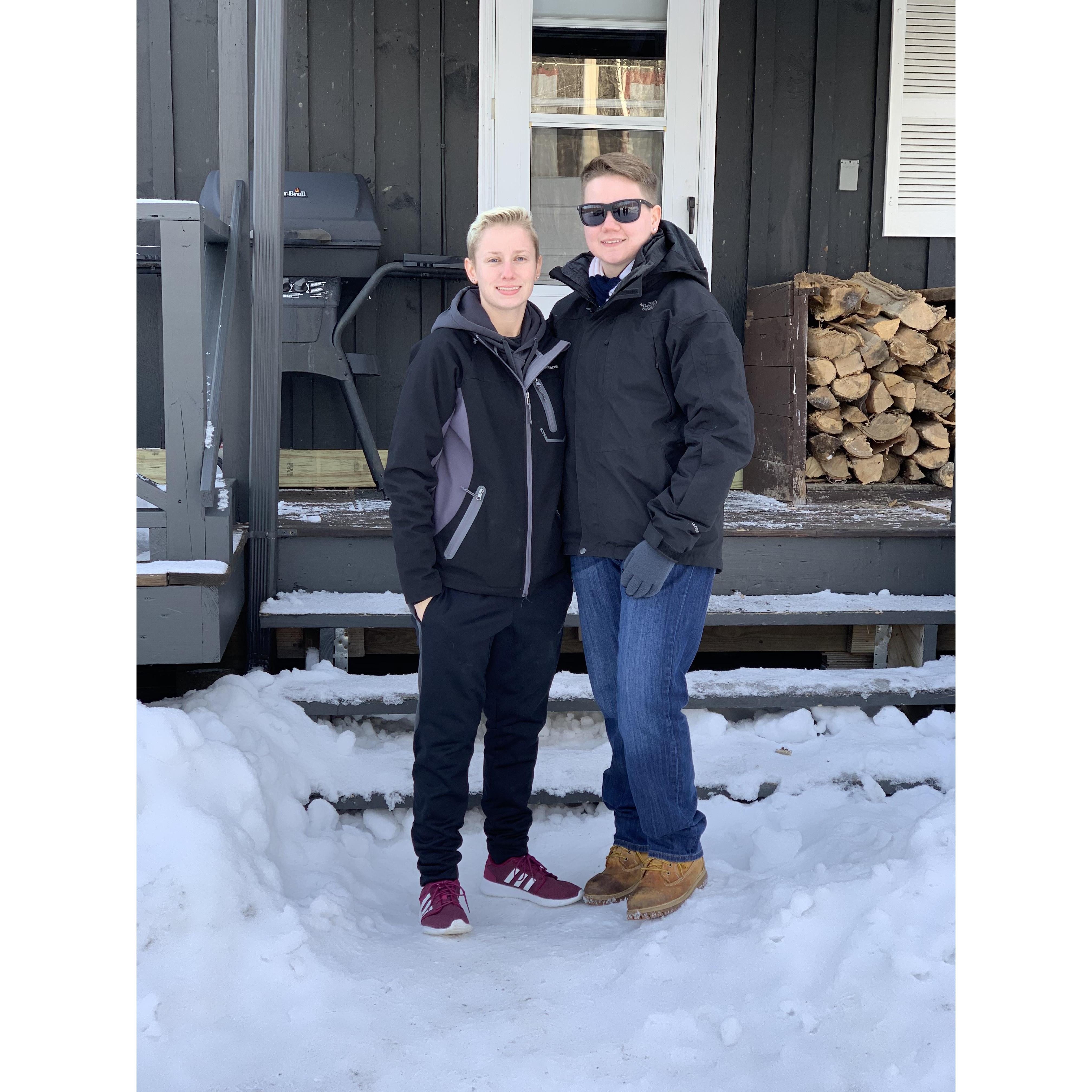 Amanda's first and last time at Olivia's family cabin in Vermont