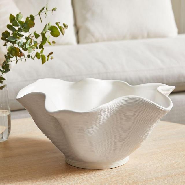 Solana Centerpiece Bowl, White