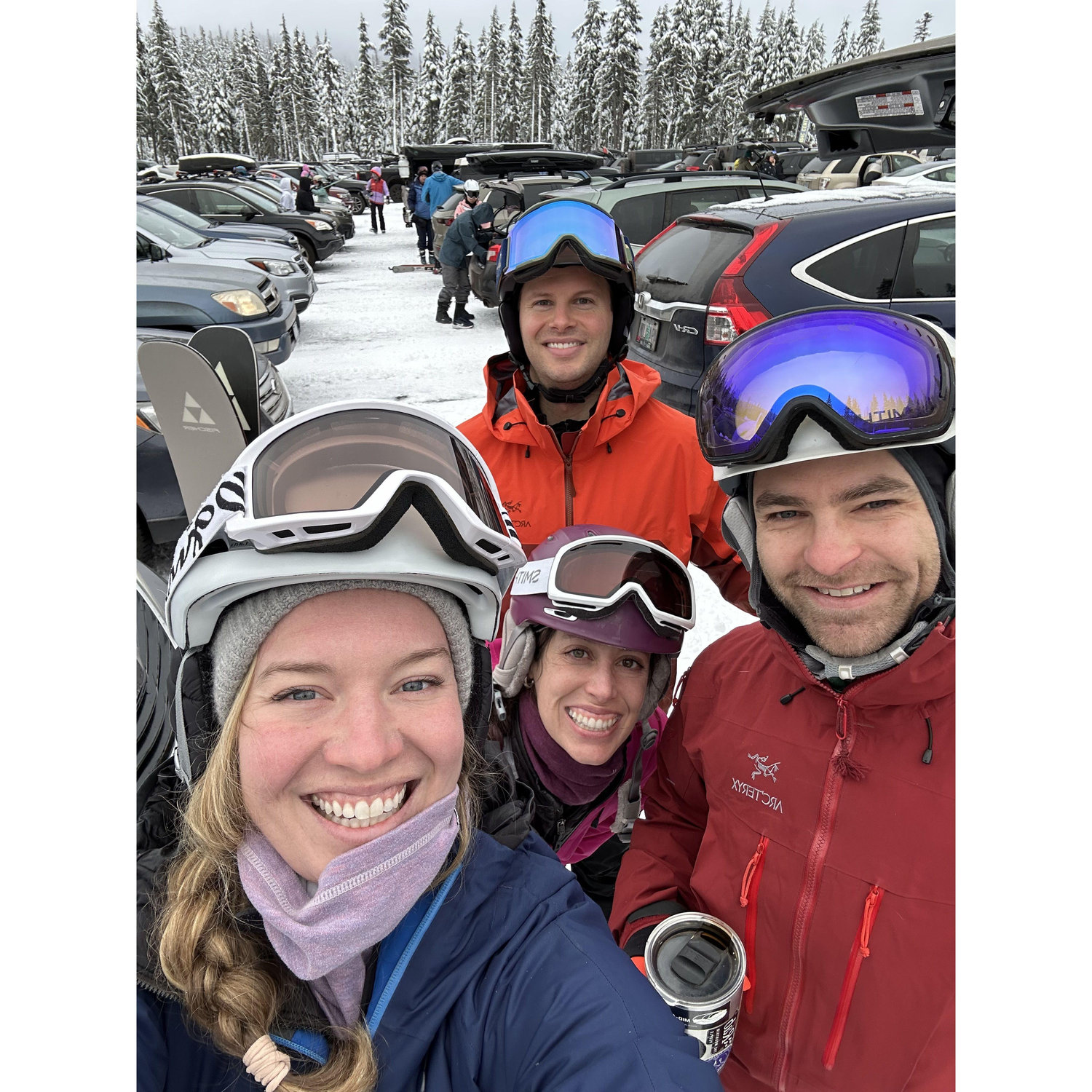 Skiing with friends is just the absolute best! Also - So grateful my schemes to have friends move to Oregon with me is working... :)