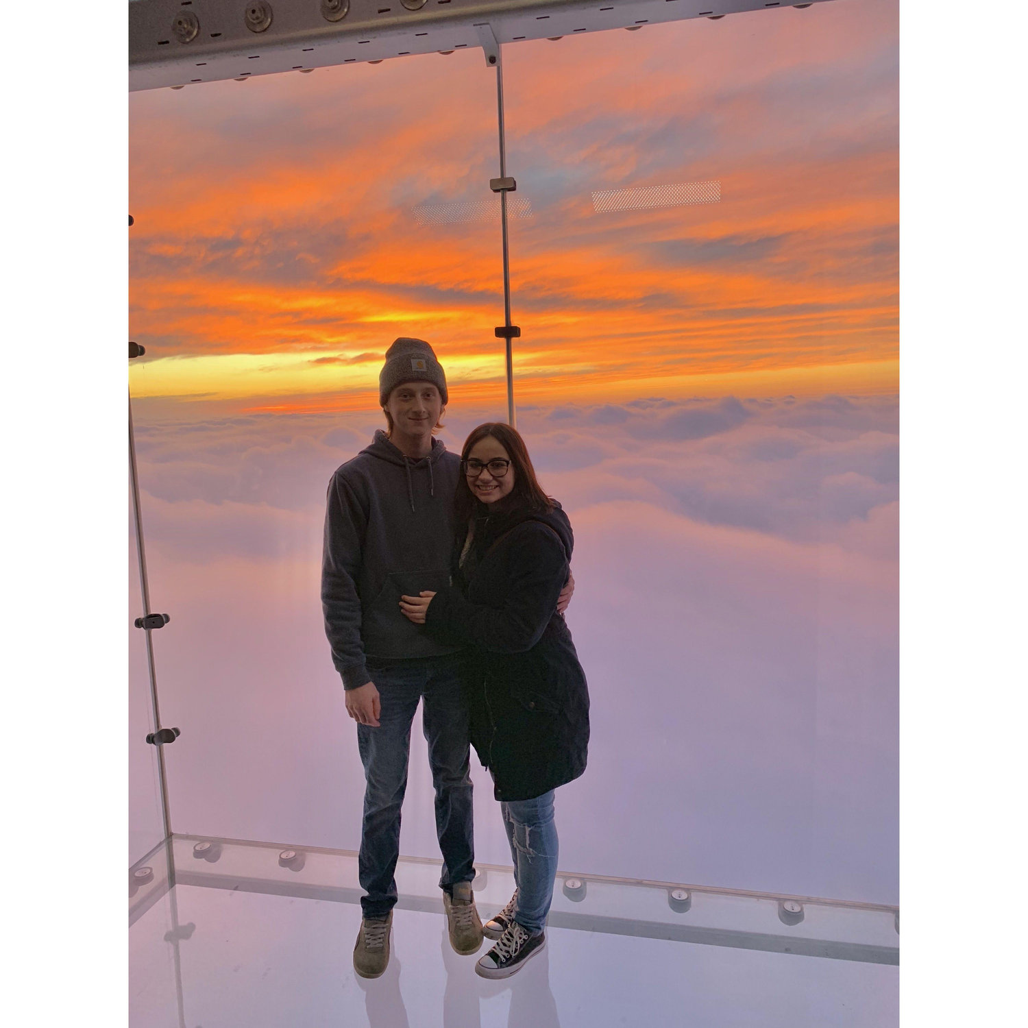 The Skydeck at Willis Tour during our trip to Chicago