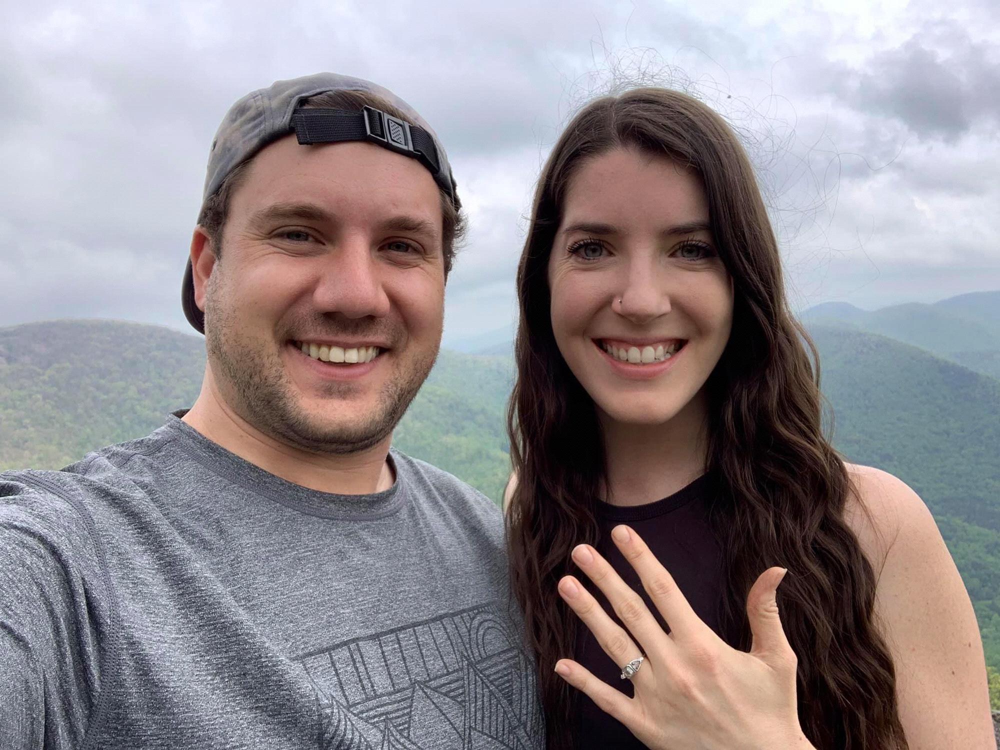 Cow Rock Mtn, GA. Where he proposed!