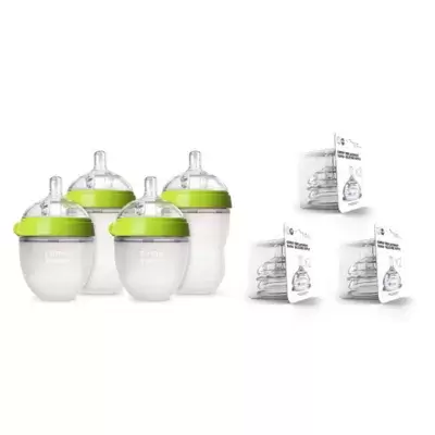 comotomo® 7-Piece Baby Bottle Gift Set in Green