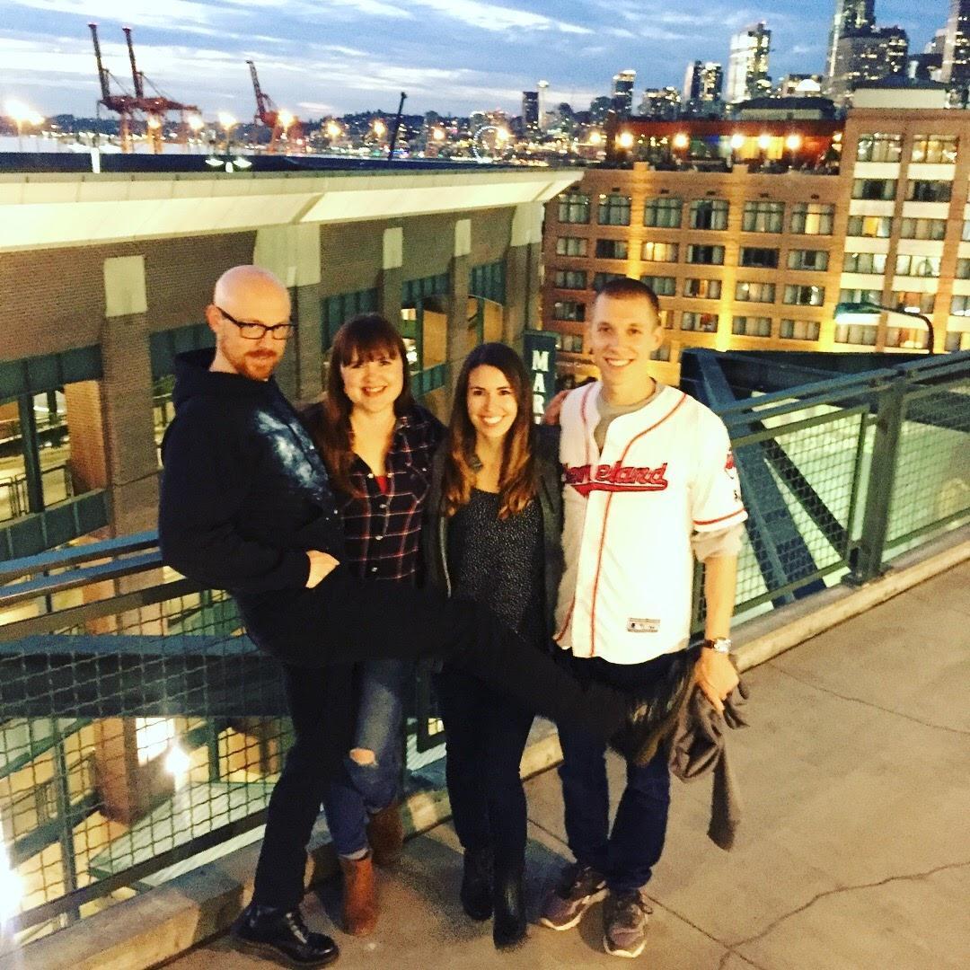 First mariners game together...where Laura saw Alan's undying loyalty to his Cleveland teams.